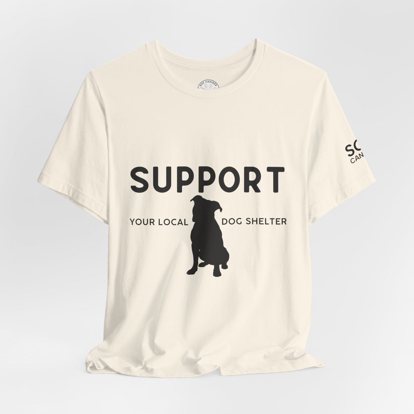 Support Your Local Dog Shelter T-Shirt — “Adopt Don’t Shop” Rescue Tee