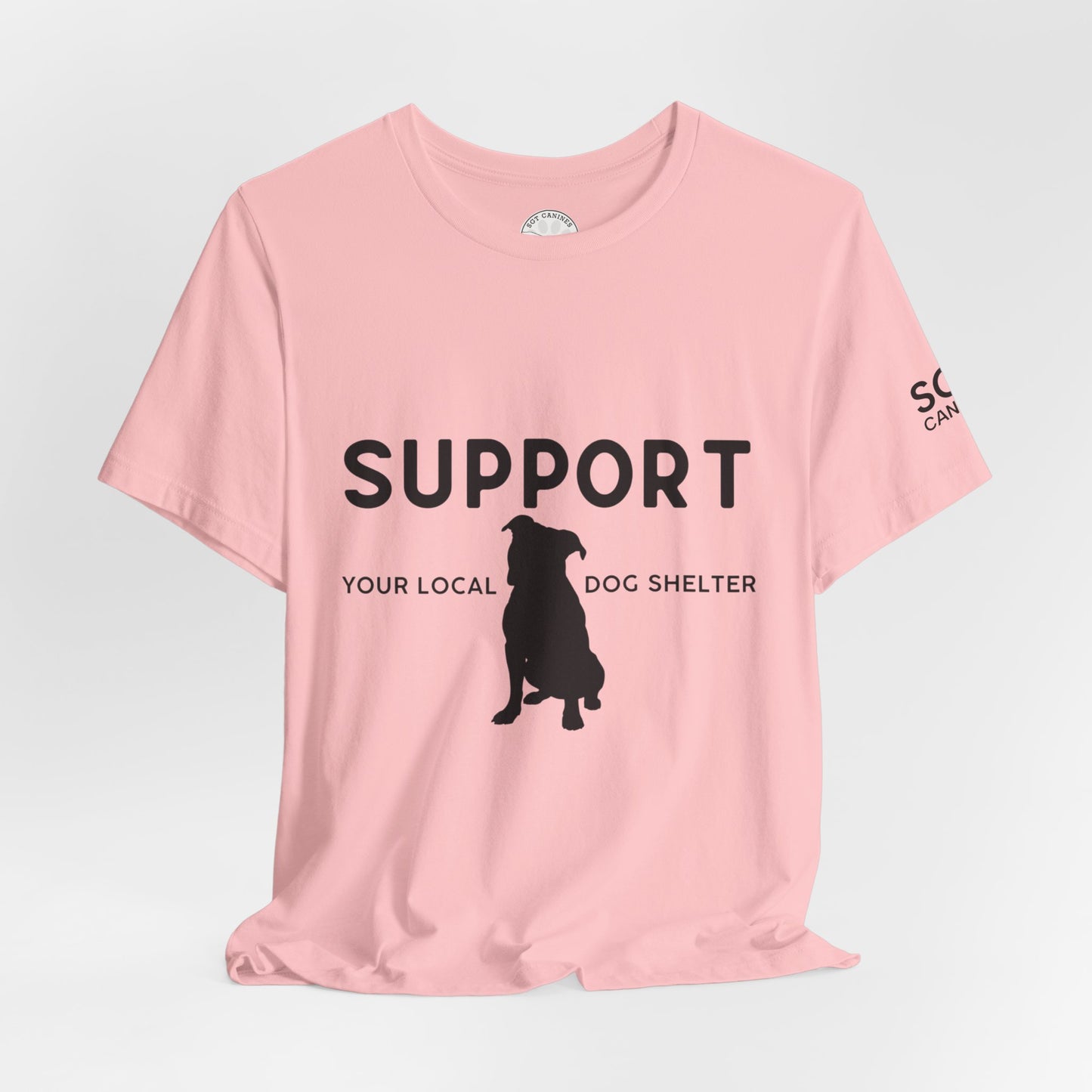 Support Your Local Dog Shelter T-Shirt — “Adopt Don’t Shop” Rescue Tee