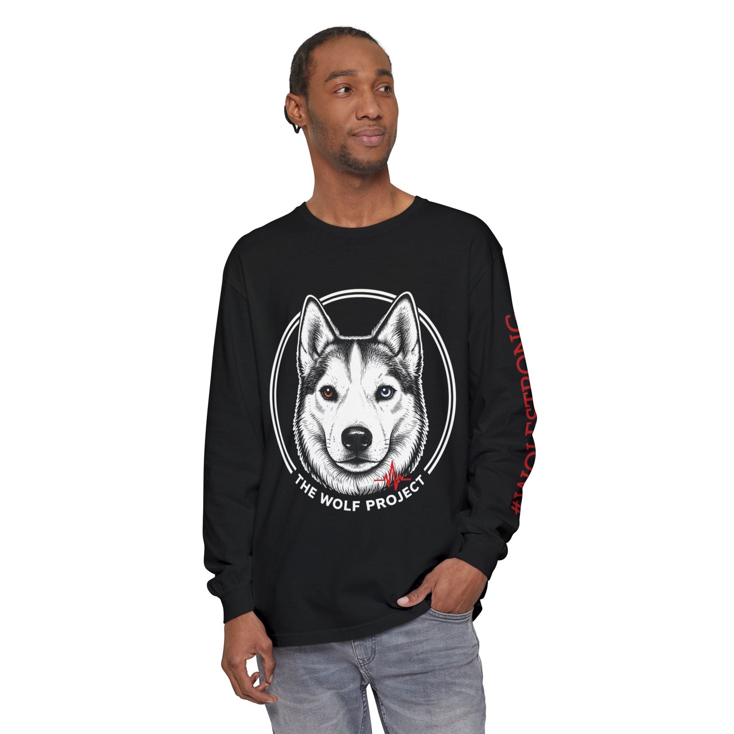 The Wolf Project- Access to Care Saves Lives (logo) Long Sleeve T-Shirt