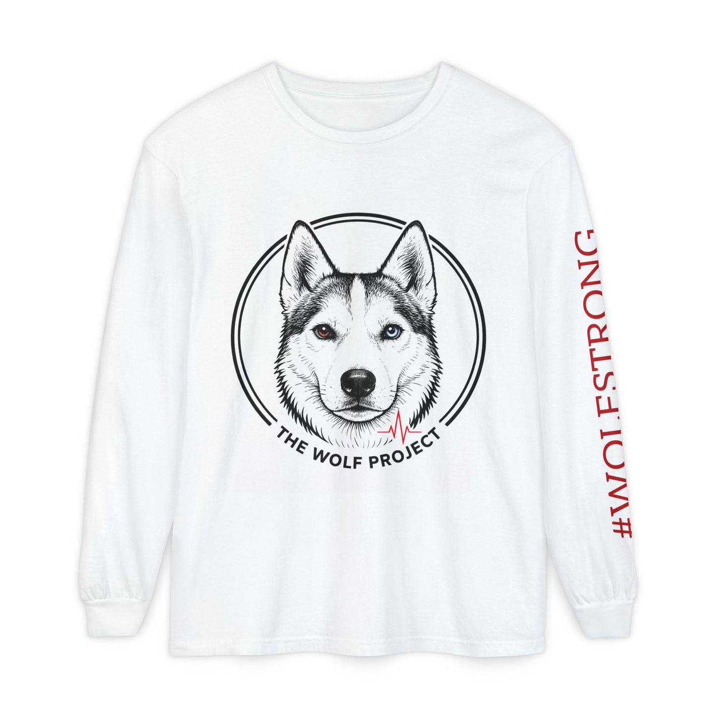 The Wolf Project- Access to Care Saves Lives (logo) Long Sleeve T-Shirt