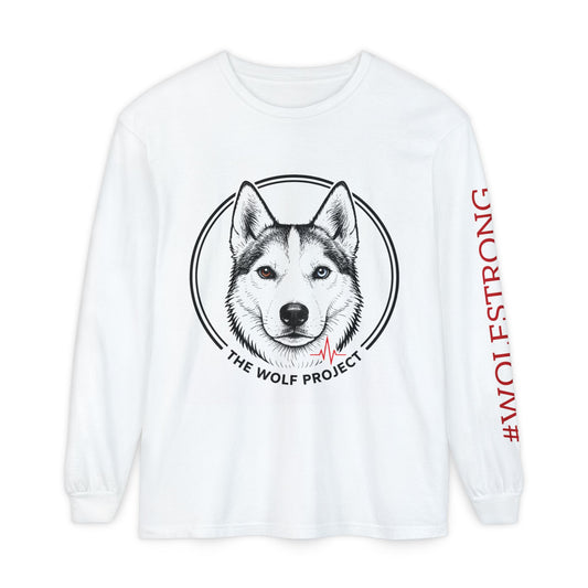 The Wolf Project- Access to Care Saves Lives (logo) Long Sleeve T-Shirt